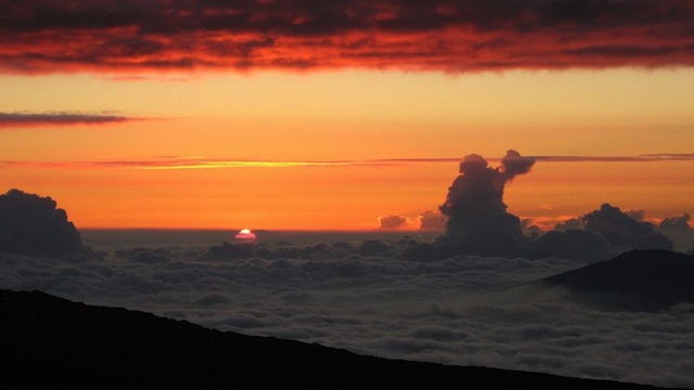 Sunset from Mauna Loa Observatory